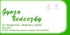 gyozo nedeczky business card