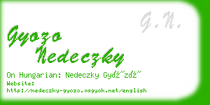 gyozo nedeczky business card